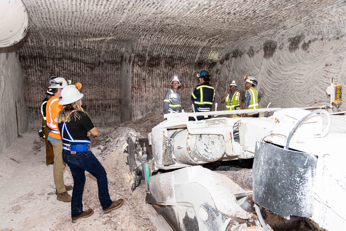 Mining crew in a drift